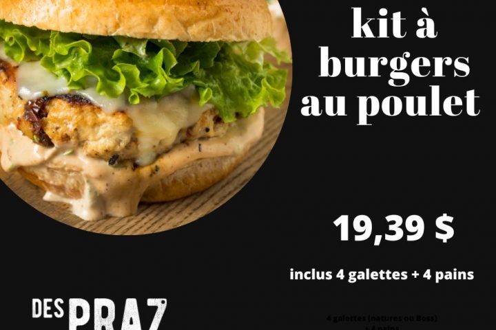 Des Praz Kit Burger Poulet